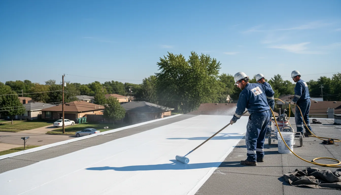 Commercial roof coating in Marietta, SC near me